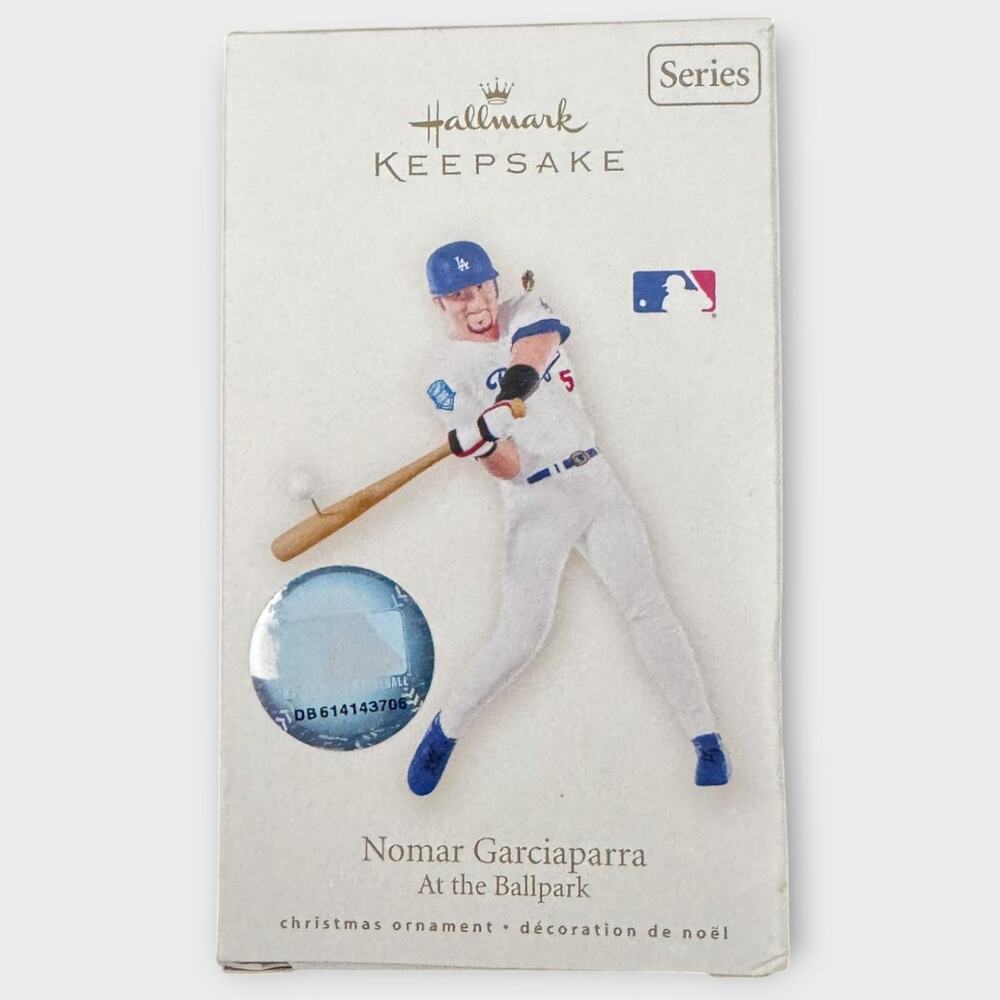 Hallmark MLB Nomar Garciaparra LA Dodgers At The Ballpark Ornament Vtg